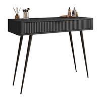 KONSOLE SCARLETT MIT SCHUBLADE SCHWARZ - Schwarz, Holzwerkstoff (38/100/78cm) - Lookway