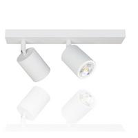 DECKENSTRAHLER Glanz 2-flammig 30/6/10 cm - Weiß, Metall (30/6/10cm) - Nettlife