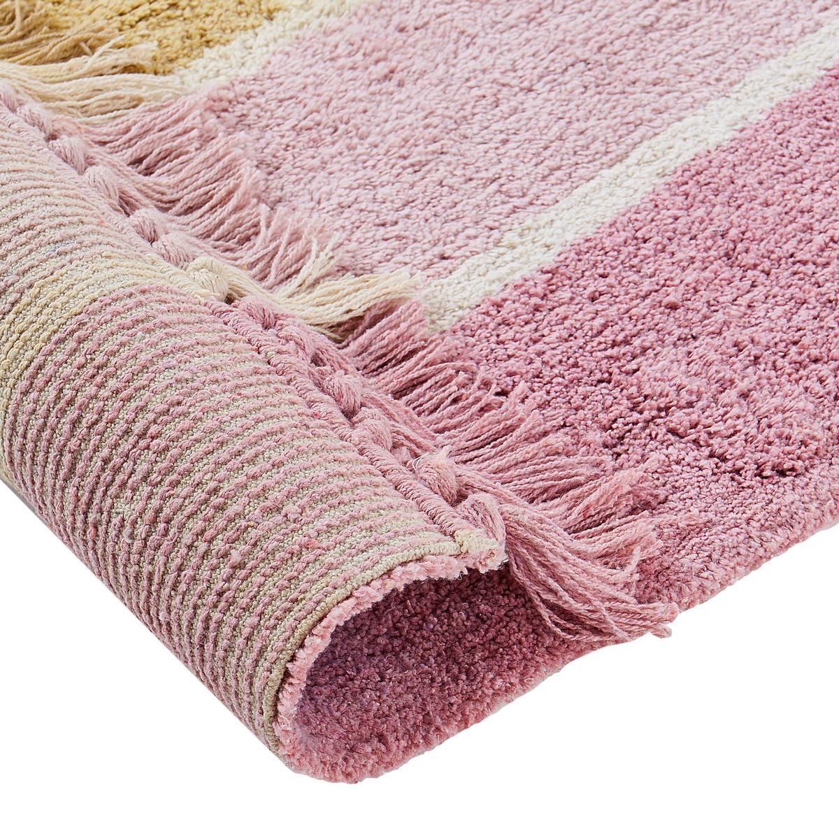 KINDERTEPPICH Bunt 140/200 cm Baumwolle Tatarli - Beige, Textil (140/200cm) - Beliani