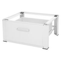 WASCHMASCHINEN UNTERGESTELL mit Schublade 63x54 cm Weißaus Stahl - Weiß, Metall (54/31.5/63cm) - ML-DESIGN