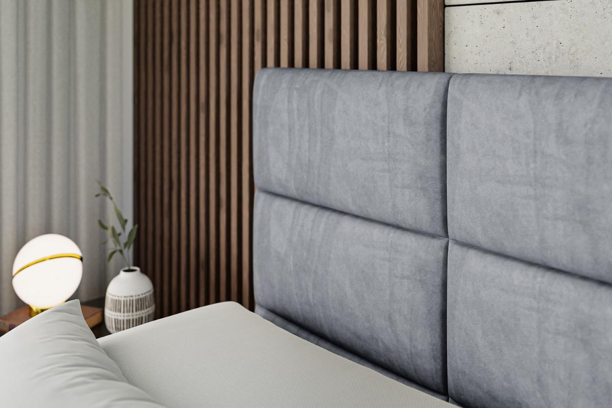 BOXSPRINGBETT elektrisch verstellbar mit 2 Matratzen H4/Taschenfederung PROT EL 160 x 200 Hellgrau - Hellgrau, Holzwerkstoff (167/200cm) - ALTDECOR