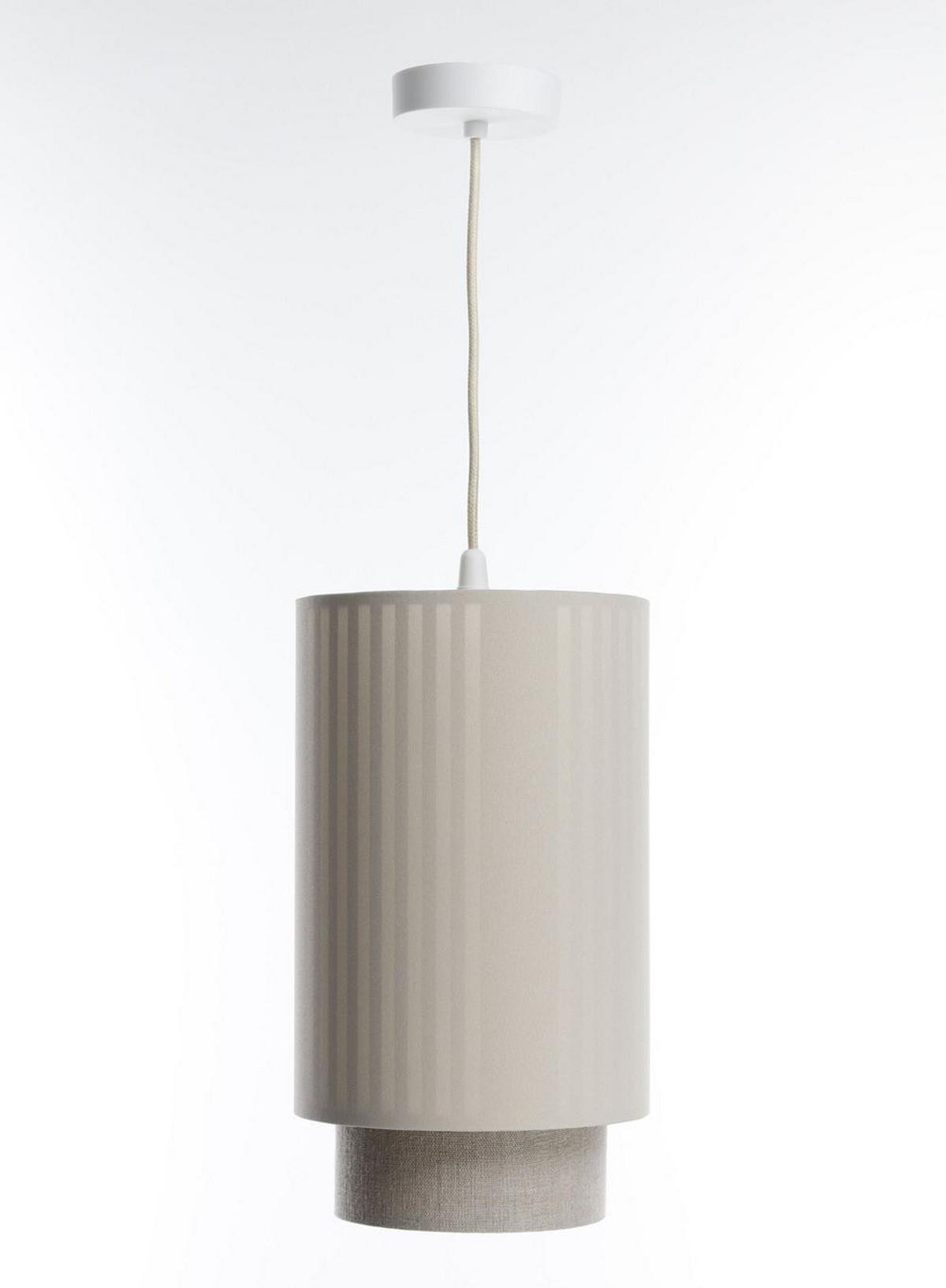 HÄNGELEUCHTE Beige 20/105 cm - Beige, Kunststoff (35/0.3/105cm) - ONZENO