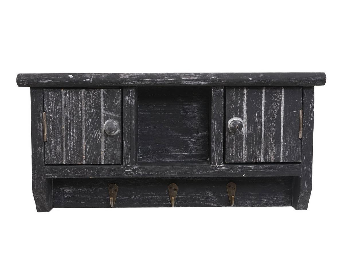 SCHLÜSSELBRETT Grau - Grau, Holz (40/19/8cm) - MCW