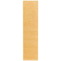 HOCHFLOR VELOURS TEPPICH LÄUFER MONA - Currygelb, Textil (80/200cm) - Snapstyle