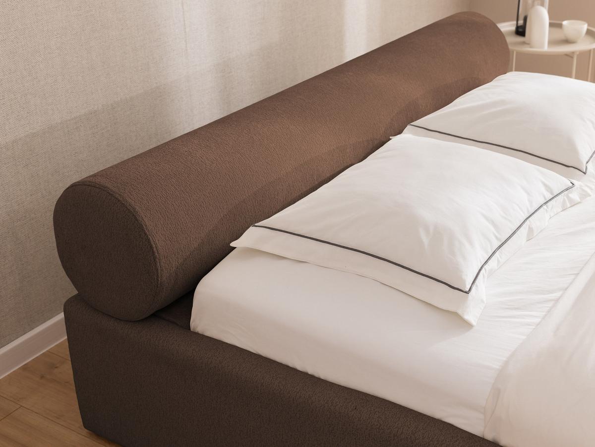 POLSTERBETT 200/200 cm Josy im Designer-Look mit Bettkasten und Lattenrost aus Braun Chenille-Stoff - Schwarz/Braun, Holz/Kunststoff (200/200cm) - S-Style Möbel