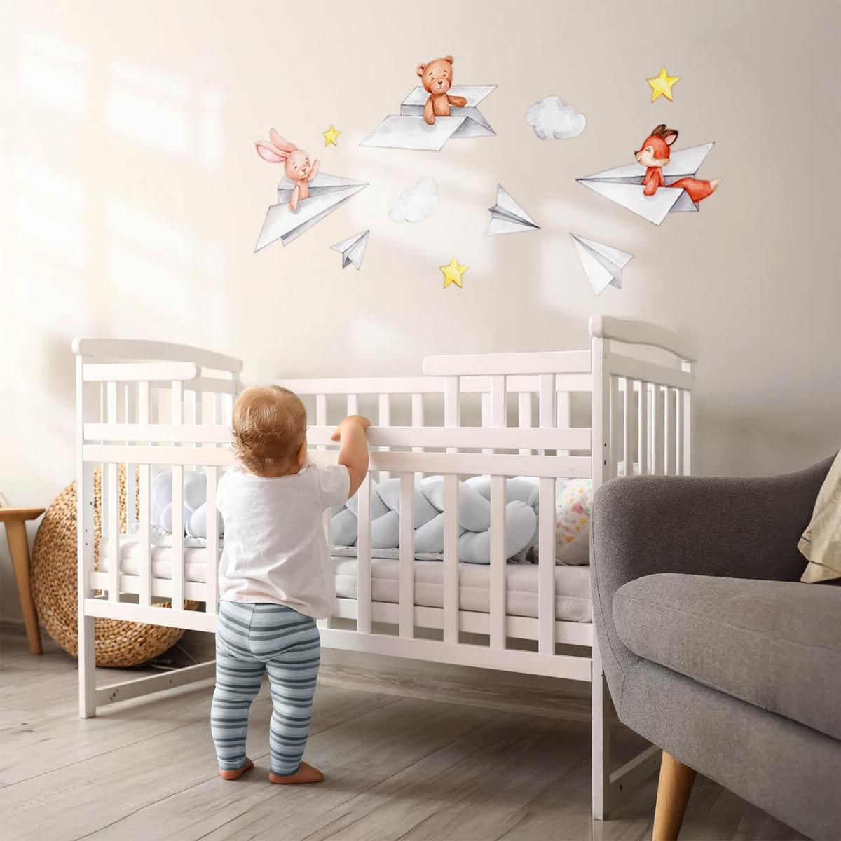 WANDAUFKLEBER 100x170cm - Niedliche Tiere - Multicolor, Kunststoff (100/170/0.1cm) - Wallfluent