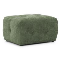 POLSTERHOCKER Kozy im Bumpy-Design aus weichem Grün Chenille-Stoff - Schwarz/Grün, Holz/Textil (87/46/68cm) - S-Style Möbel