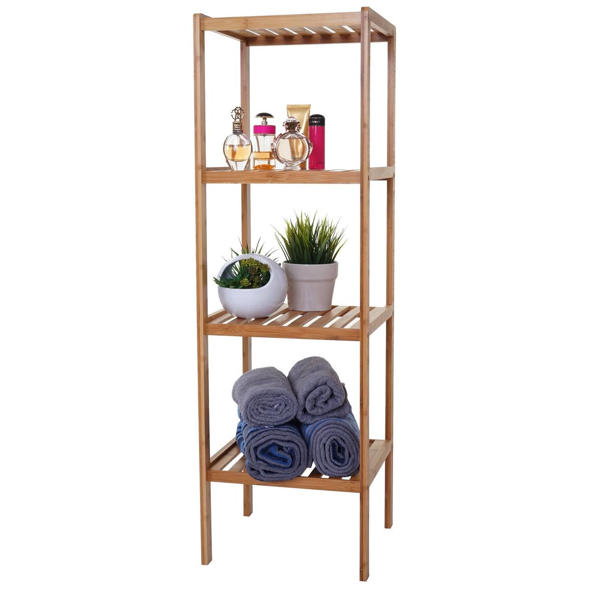 BADEZIMMERSET Braun 5er-Set - Braun, Holz (34/140/33cm) - MCW
