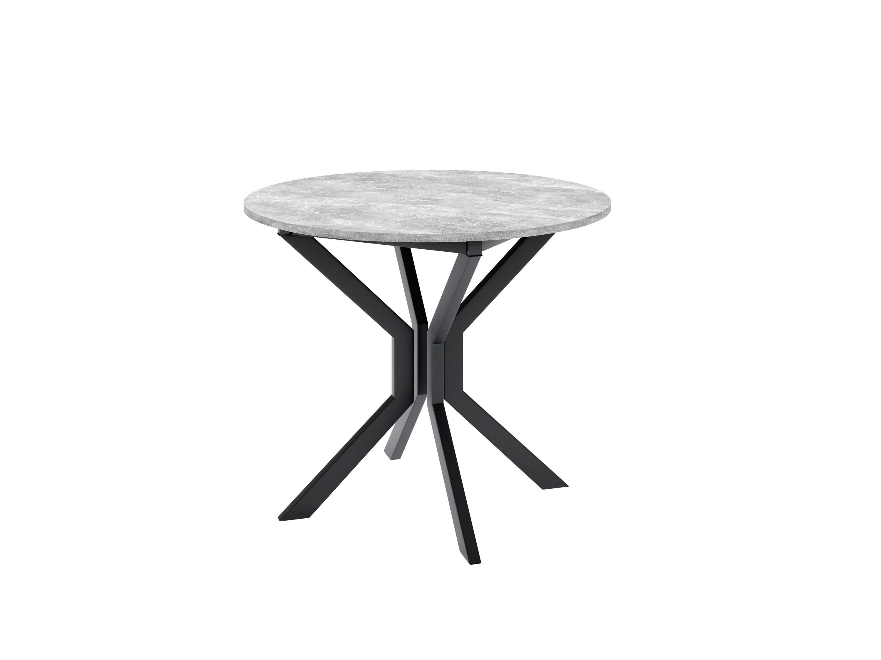 ESSTISCH LUCA M Ausziehbar 90 - 130 / 90 x 77 cm - Schwarz/Grau, Holz (90/90/77cm) - MASSENO
