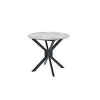 ESSTISCH LUCA M Ausziehbar 90 - 130 / 90 x 77 cm - Schwarz/Grau, Holz (90/90/77cm) - MASSENO