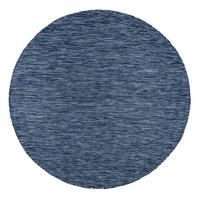OUTDOORTEPPICH Dunkelblau Ø 160 cm - Dunkelblau, Kunststoff (160/160cm) - TT Home