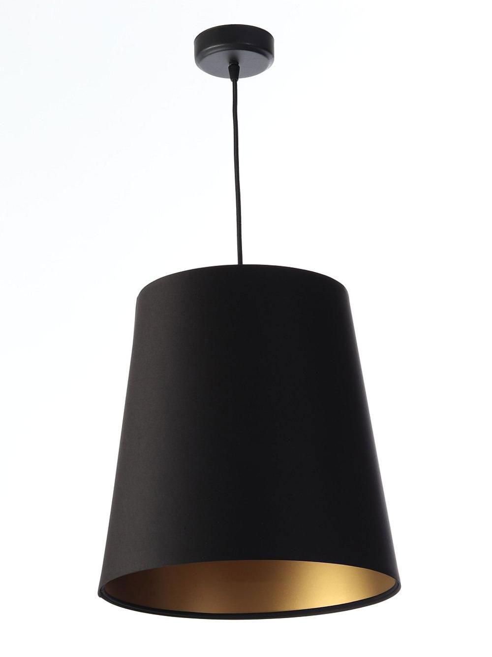 HÄNGELEUCHTE Gold 30/37 cm - Schwarz, Kunststoff (30/0.8/37cm) - ONZENO