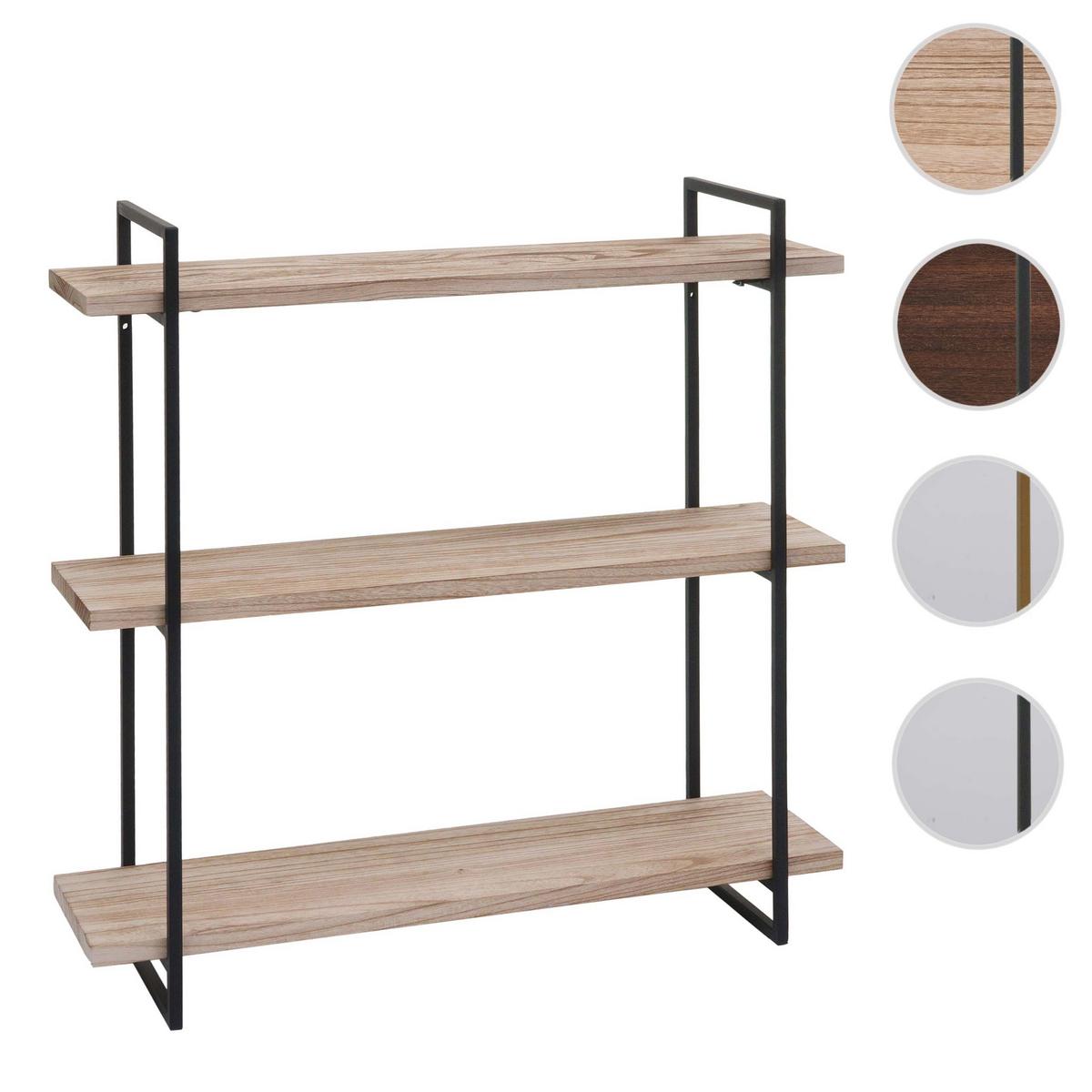 WANDREGAL Braun, Schwarz - Schwarz/Braun, Holz (60/60/18cm) - MCW