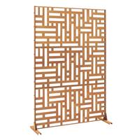 TRENNWAND Bernalda - Rostfarben, Metall (120/180cm) - casa.pro