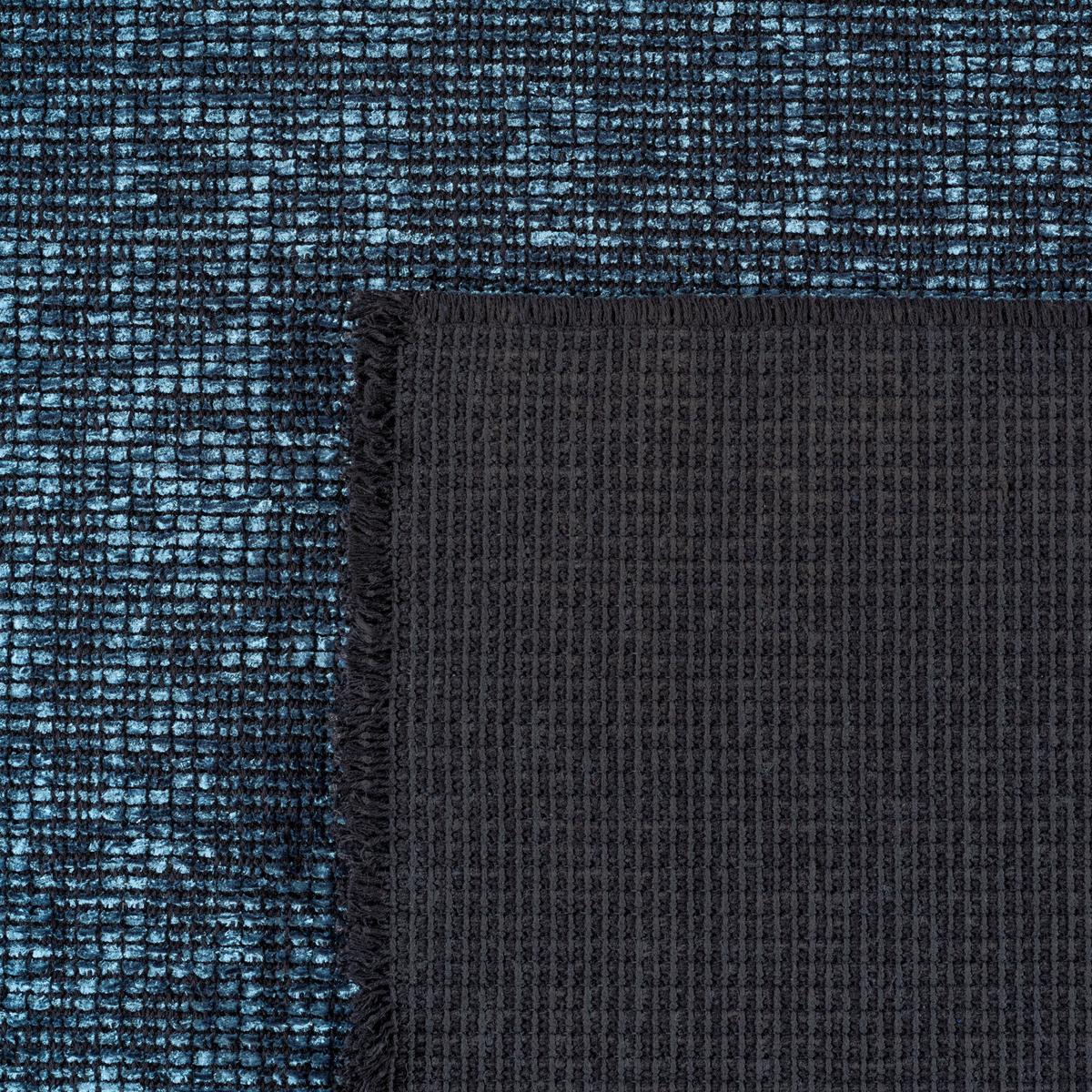 TEPPICH aus Baumwolle Waschbar KOFEL in Blau, einfarbig, 80 x 150 cm - Blau, Textil (150/80cm) - KADIMA DESIGN