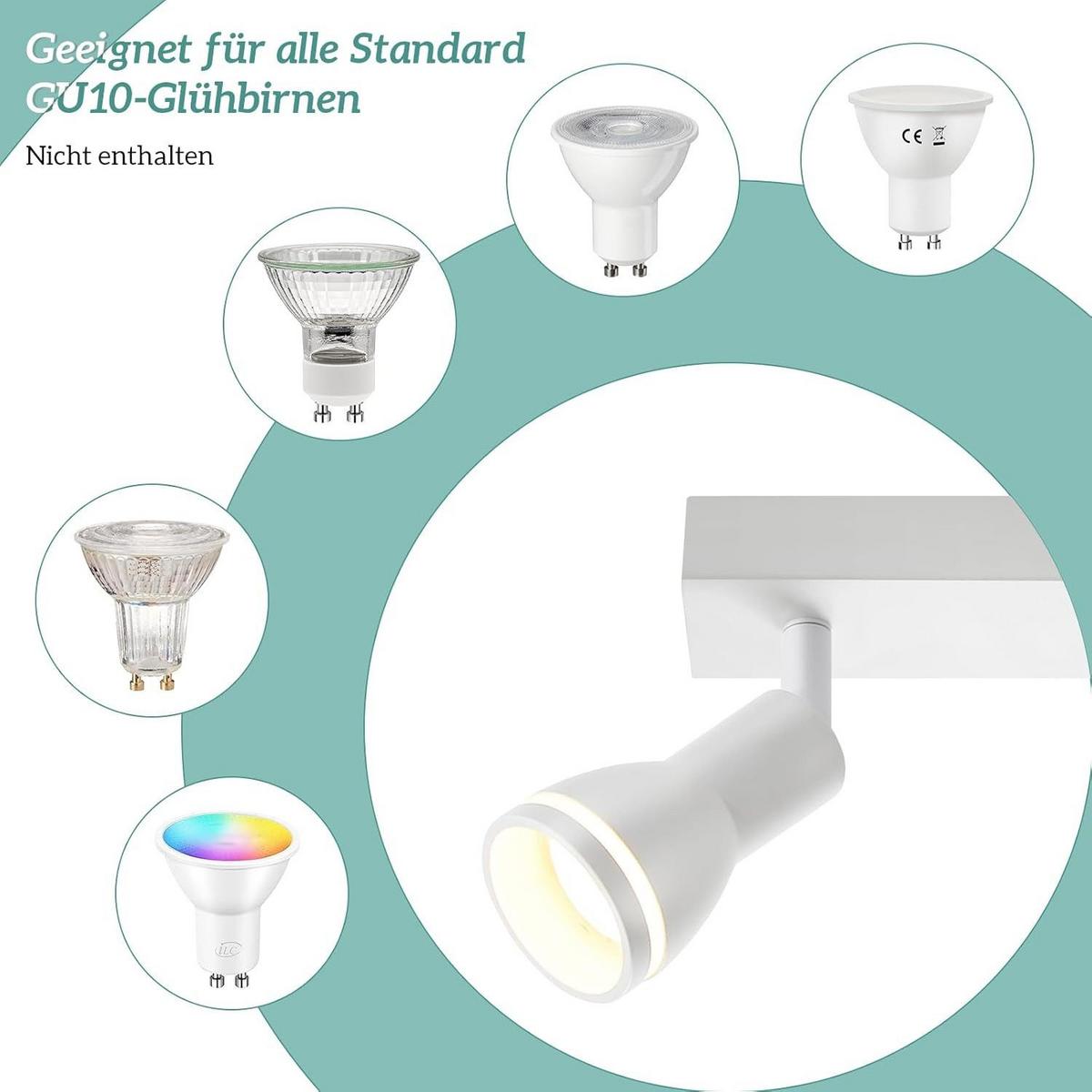 STRAHLER Frühling 2-flammig 30/5/15.7 cm - Weiß, Metall (30/5/15.7cm) - ZMH