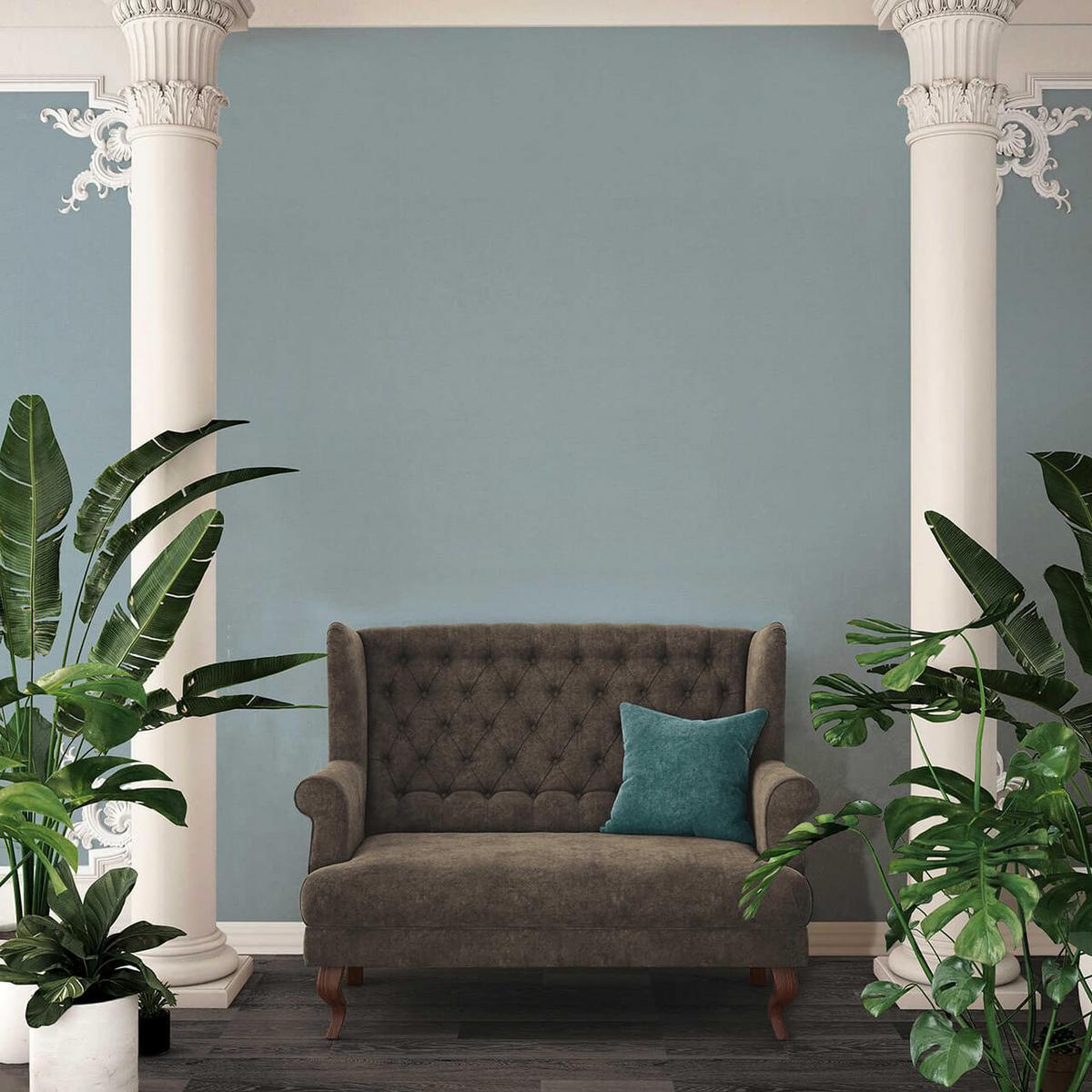 VLIESTAPETE Blau 53x1005cm - Blau, Textil (53/1cm) - KUNSTLOFT