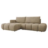 ECKSOFA Soffi, Seite: Links - Hellbraun/Schwarz, Holz/Kunststoff (283/166cm) - MIRJAN24
