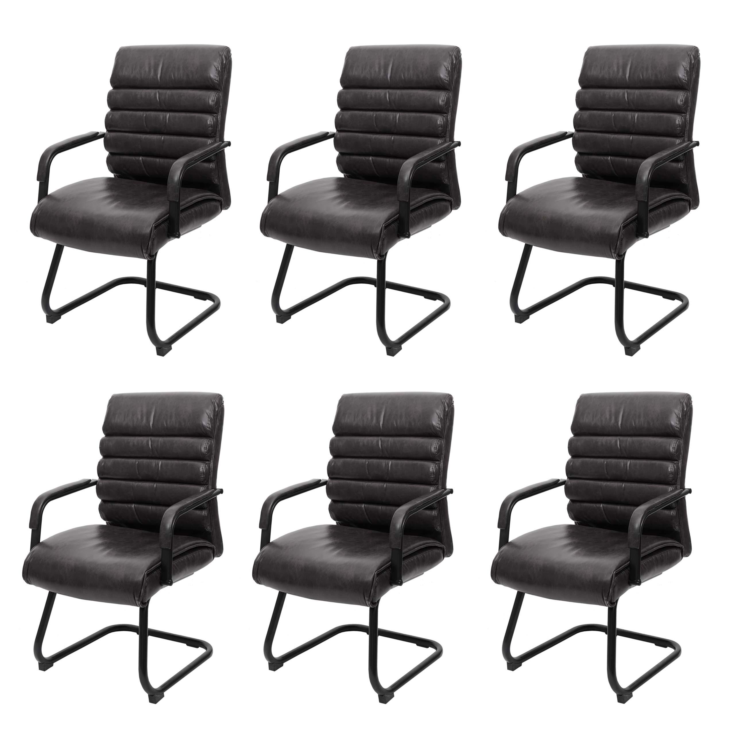 KONFERENZSTUHL Schwarz 6er-Set - Schwarz, Textil (60/100/59cm) - MCW