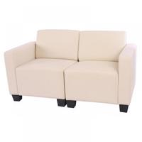 2-SITZER SOFA Beige - Beige/Creme, Textil (136/76/72cm) - MCW