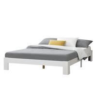 HOLZBETT Raisio - Weiß, Holz (180/200cm) - [en.casa]