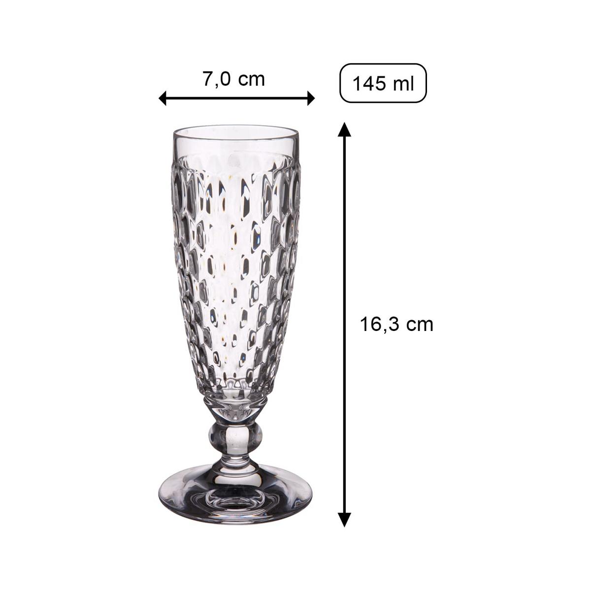 SEKTGLÄSER Boston Coloured Berry 145 ml 4er Set - Pink, Glas (0.145L) - Villeroy & Boch