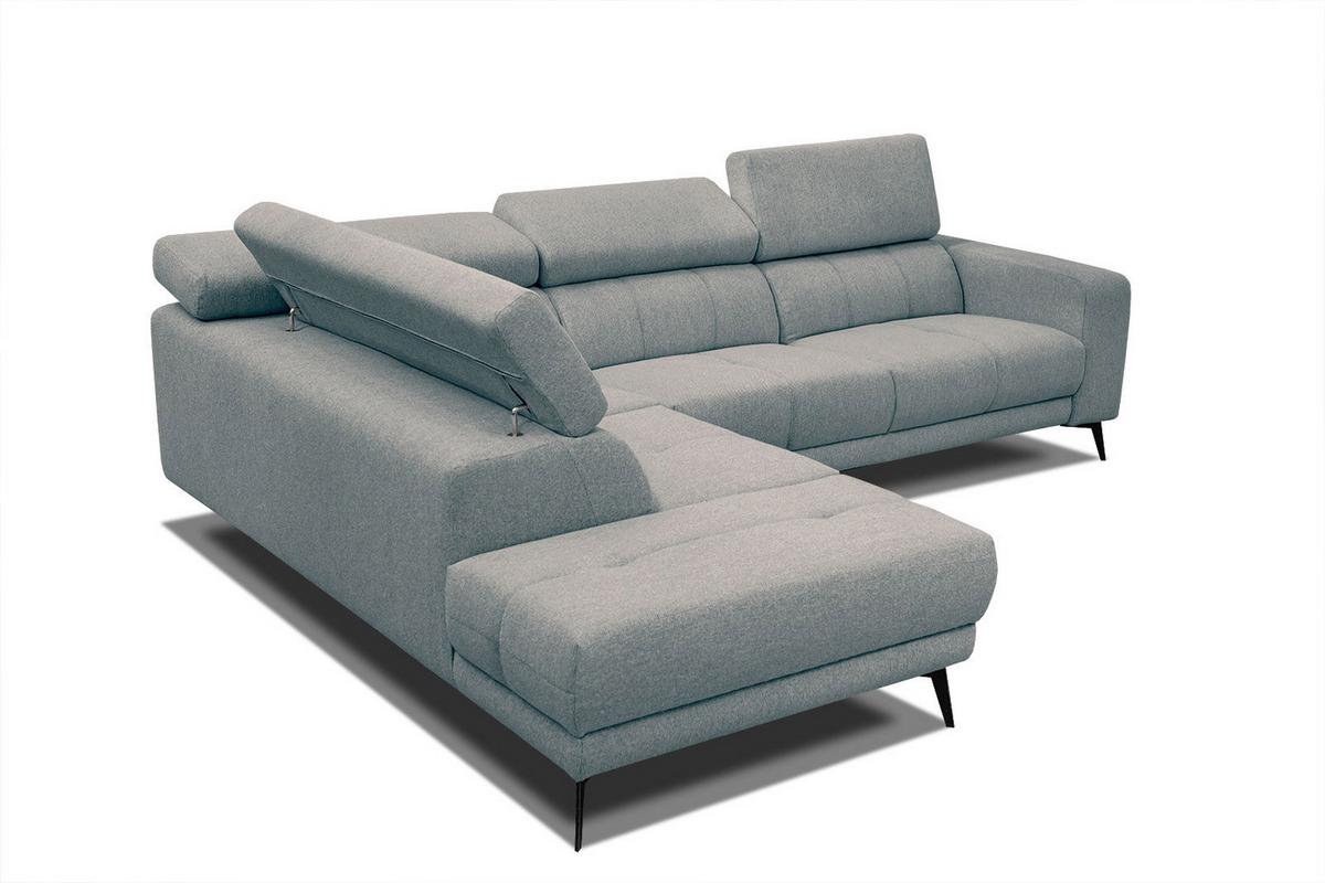 ECKSOFA MORELLO 5-Sitzer, mintgrün - Schwarz/Mintgrün, Holzwerkstoff/Textil (158/269cm) - Wozimo