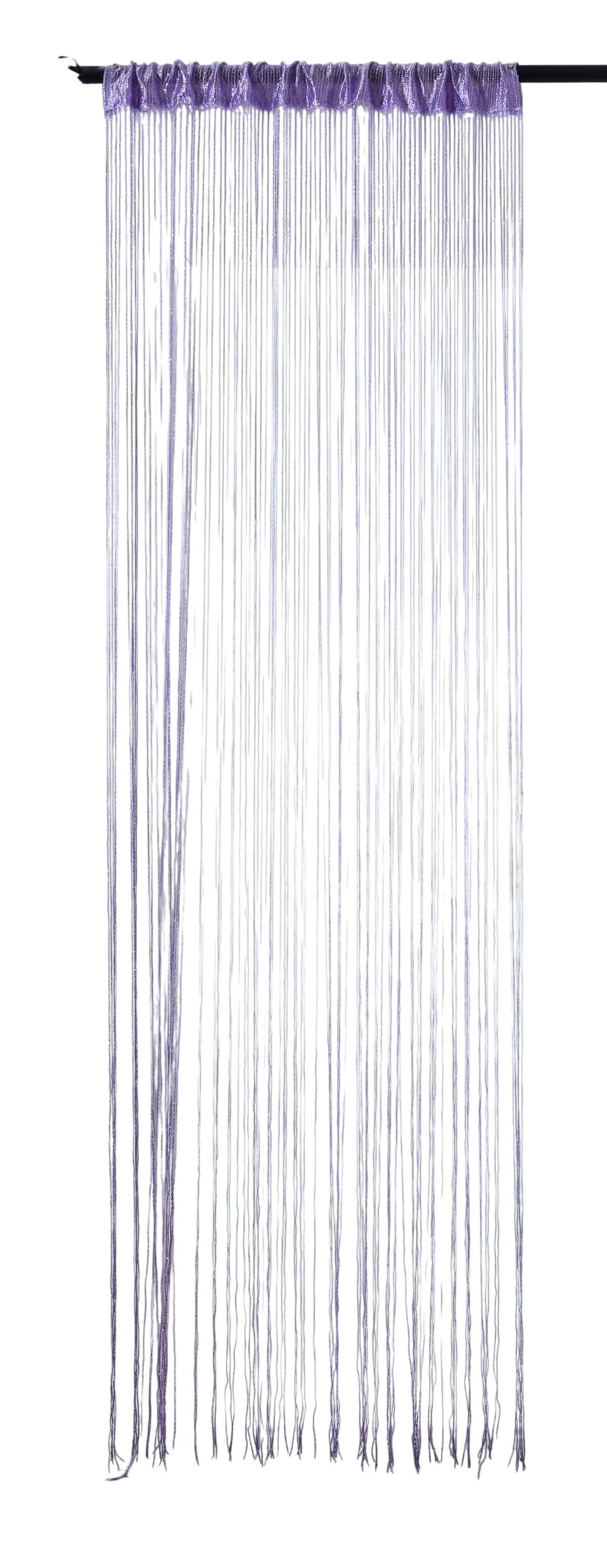 FADENGARDINE Shanghai HxB 230x100 cm Flieder Lurex - Lila, Textil (100/230cm) - Gardinenbox