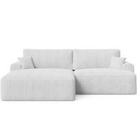 ECKSOFA Serene Grau Links - Grau, Holz/Textil (259/145cm) - Graingold
