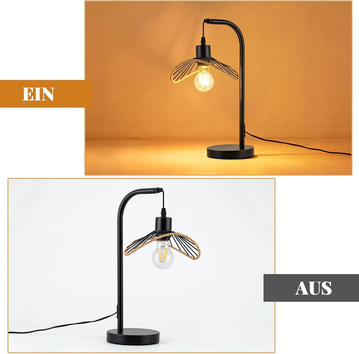 TISCHLEUCHTE BRYANT Ⅲ 15/20/48 cm - Schwarz, Metall (15/20/48cm) - Nettlife