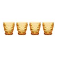 BECHER Boston Coloured Saffron 330 ml 4er Set - Gelb, Glas (0.33L) - Villeroy & Boch