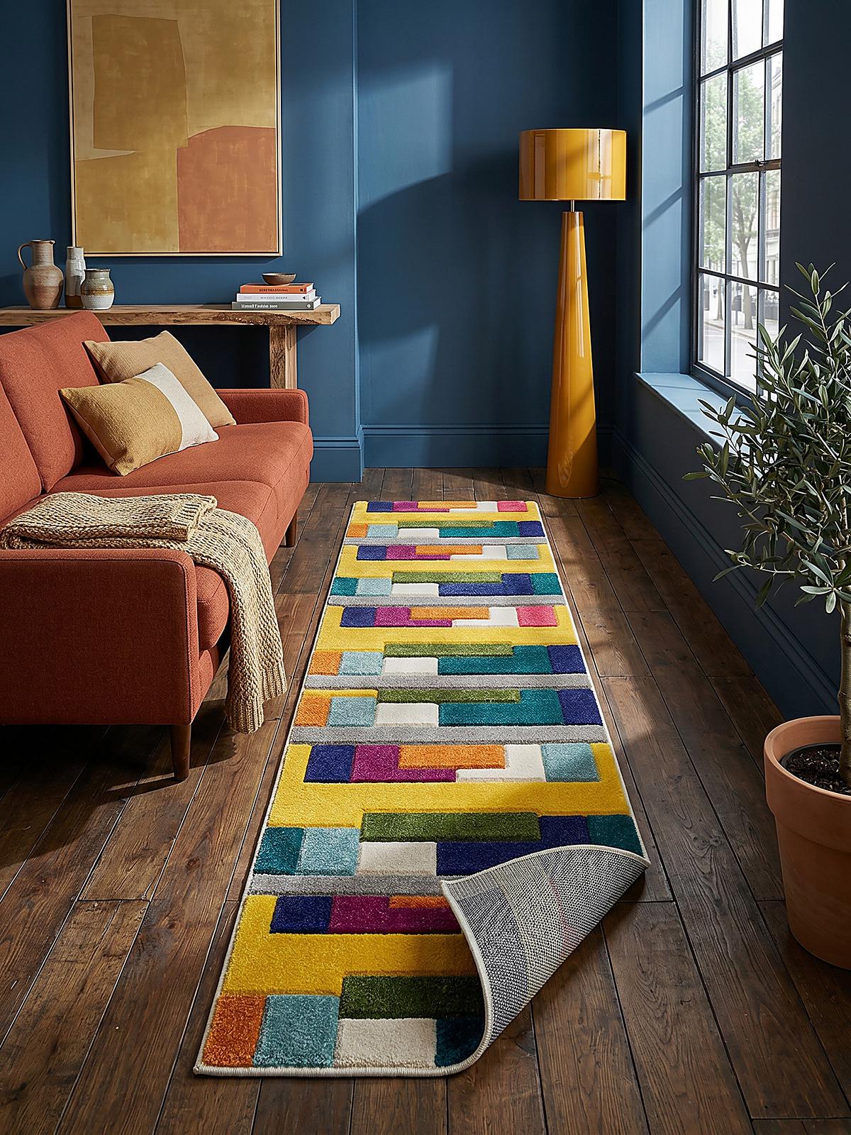 TEPPICH MOSS, geometrisch-abstrakt, Bunt, 66 x 300 cm - Multicolor, Textil (300/66cm) - KADIMA DESIGN