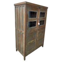 VITRINE aus Holz, braun, 102x56x155cm - Braun, Holz (102/155/56cm) - Wanderlust