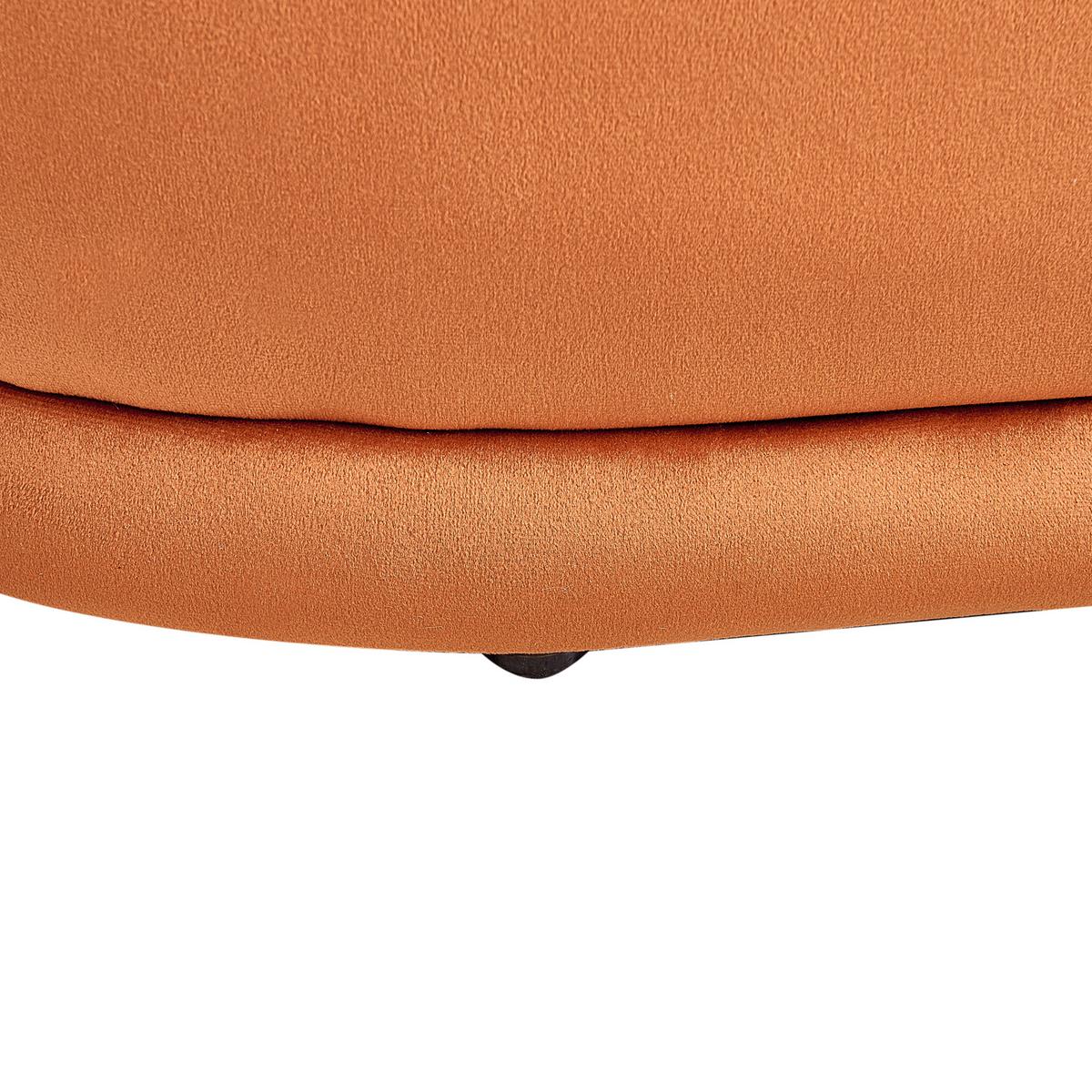 BANK Orange Ellendale - Orange, Textil (90/40/41cm) - Beliani