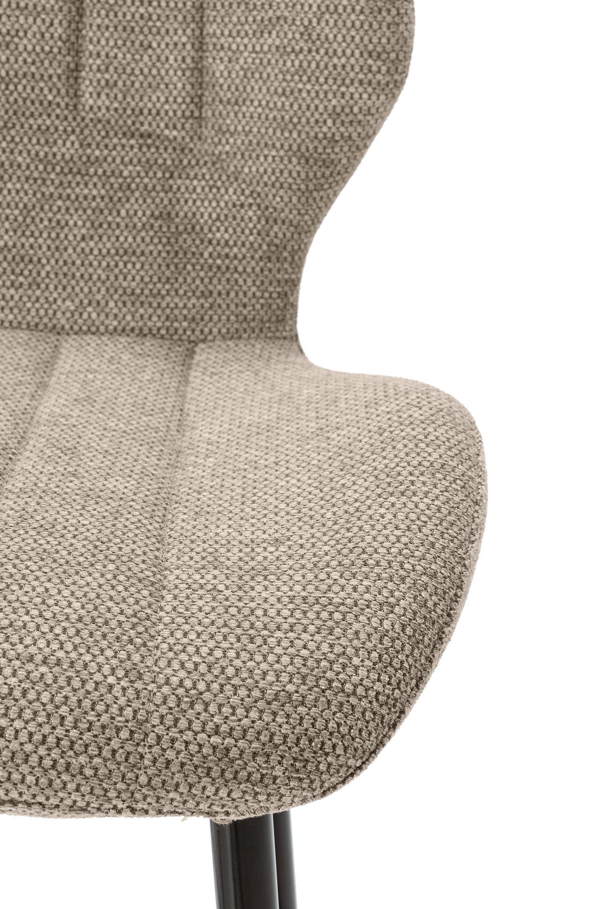 ESSZIMMERSTUHL Muli Braun 48/58/86 cm 4er-Set - Braun, Textil (58/86/48cm) - Calicosy
