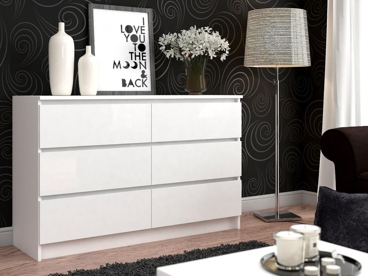 KOMMODE Weiß 77/120/40 - Weiß, Holzwerkstoff (120/77/40cm) - RAUMHIRSCH FURNITURE