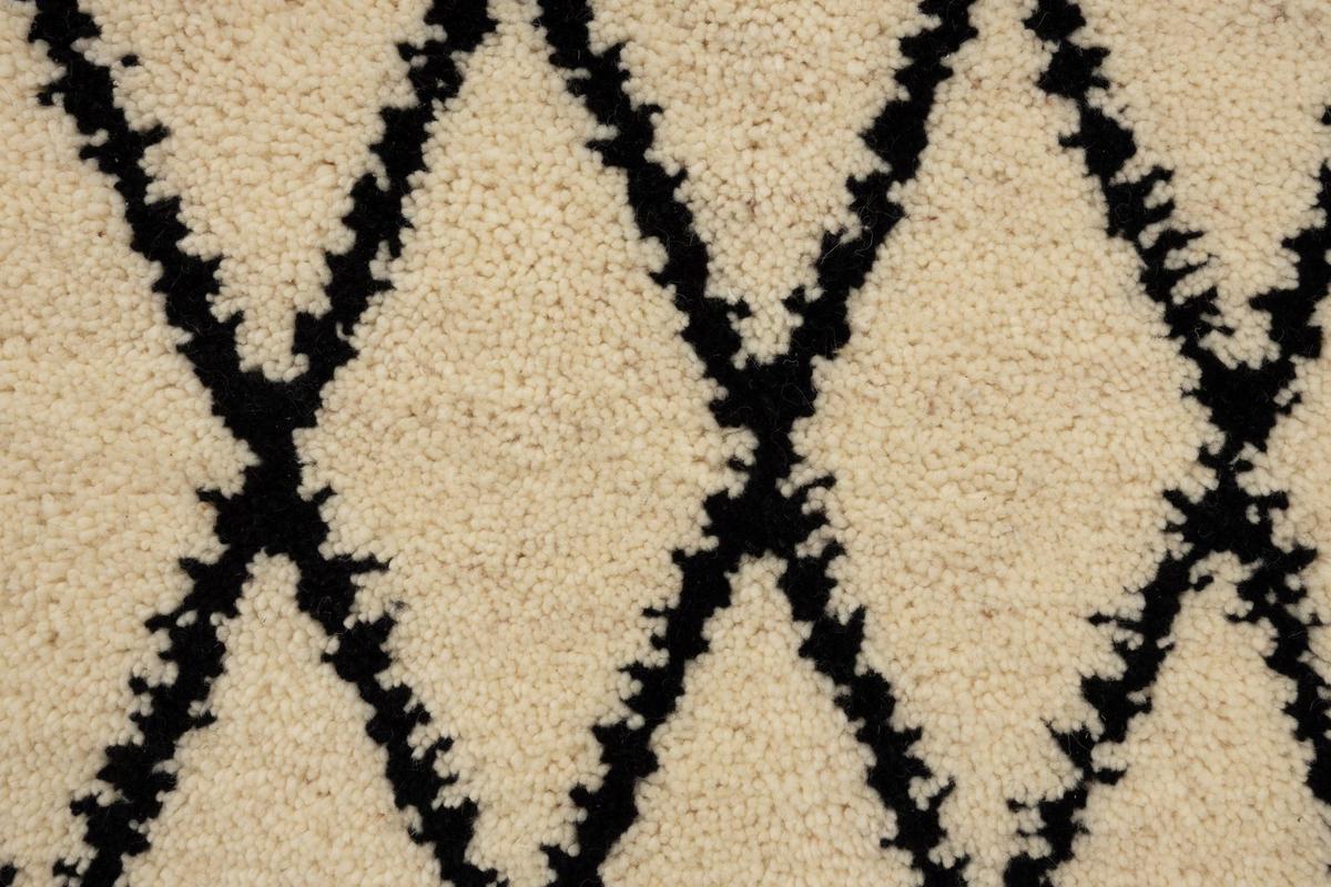 BERBERTEPPICH Marmoucha 70x240 cm - Schwarz, Textil (70/240cm) - THEKO