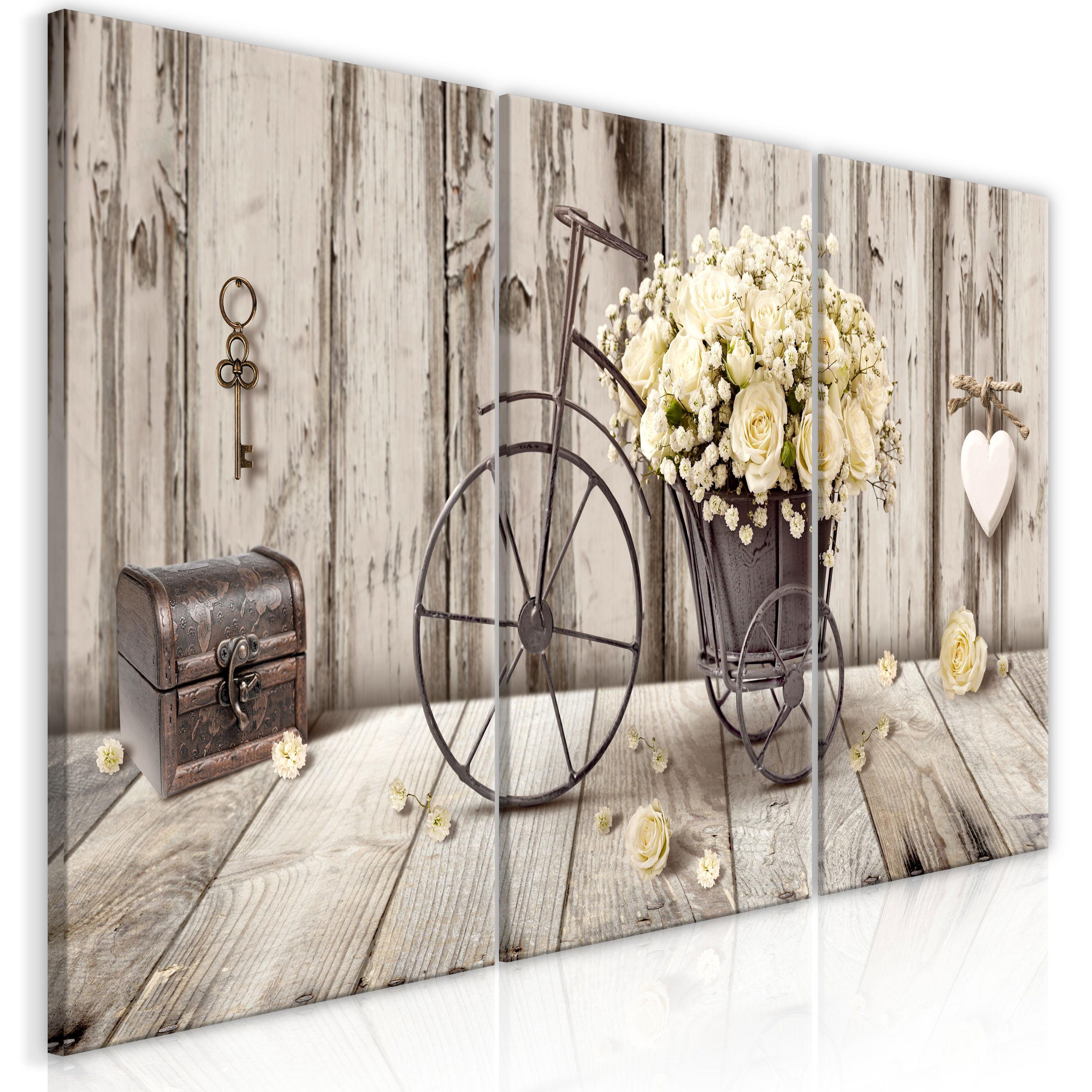KUNSTDRUCK Braun 120/60 cm - Gelb/Braun, Textil (120/60cm) - KUNSTLOFT