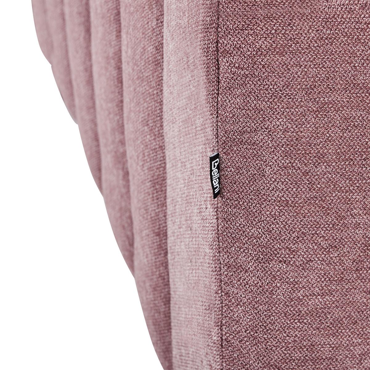 CHAISELONGUE-RECHTSSEITIGE Stoff Rosa Lannils - Pink/Schwarz, Textil (173/73/79cm) - Beliani