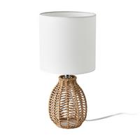 TISCHLAMPE Alfreton - Naturfarben/Weiß, Naturmaterialen/Textil (17/17/36cm) - lux.pro