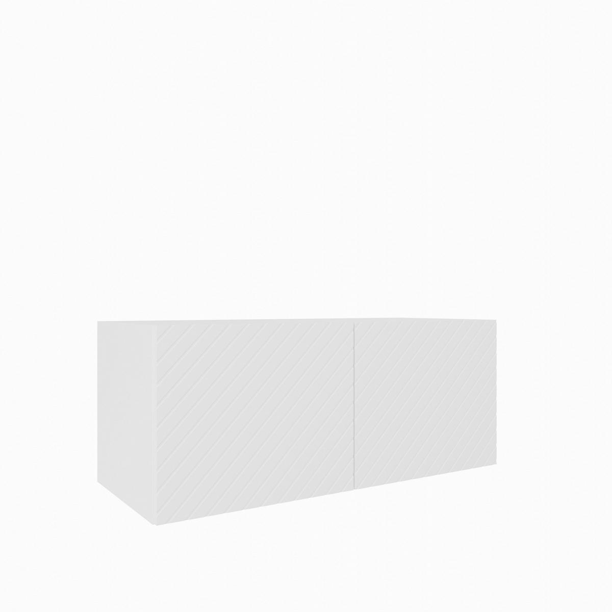 LOWBOARD CAVA 100/41/40 cm, Hängender TV-Schrank Weiß - Weiß, Holzwerkstoff (100/41/40cm) - MASSENO