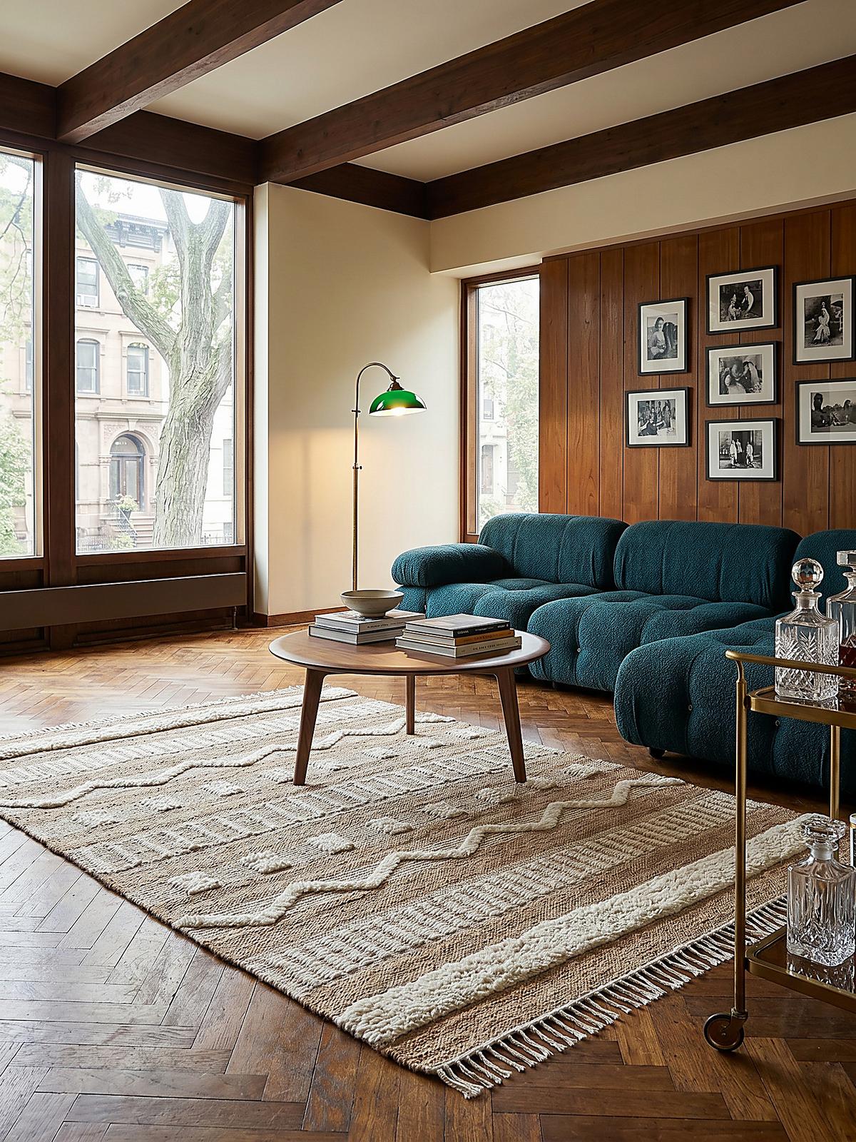 TEPPICH aus Jute handgewebt WHARFE in Braun-Beige, geometrisch, 160 x 230 cm - Braun, Textil (230/160cm) - KADIMA DESIGN