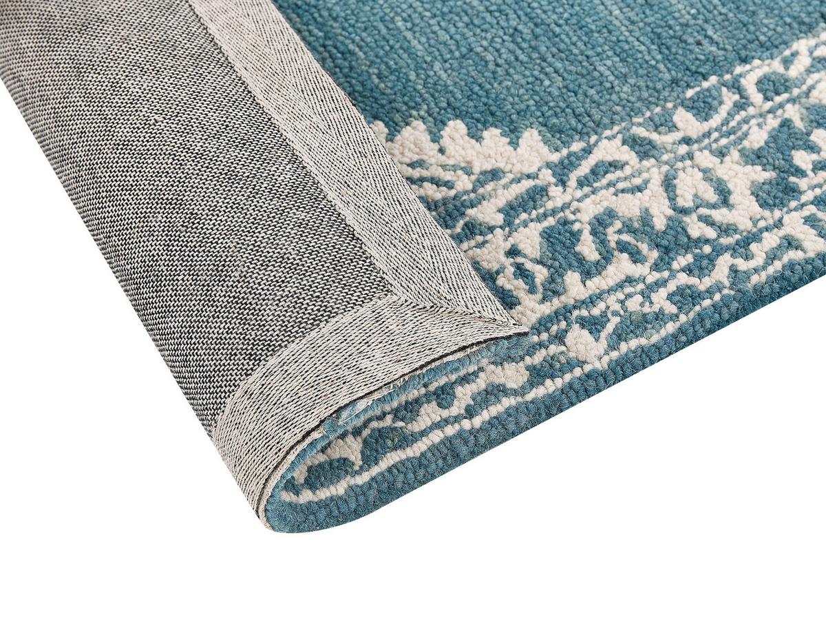 KURZFLOR-TEPPICH Gevas 200/140 cm - Blau, Textil (140/200cm) - Beliani