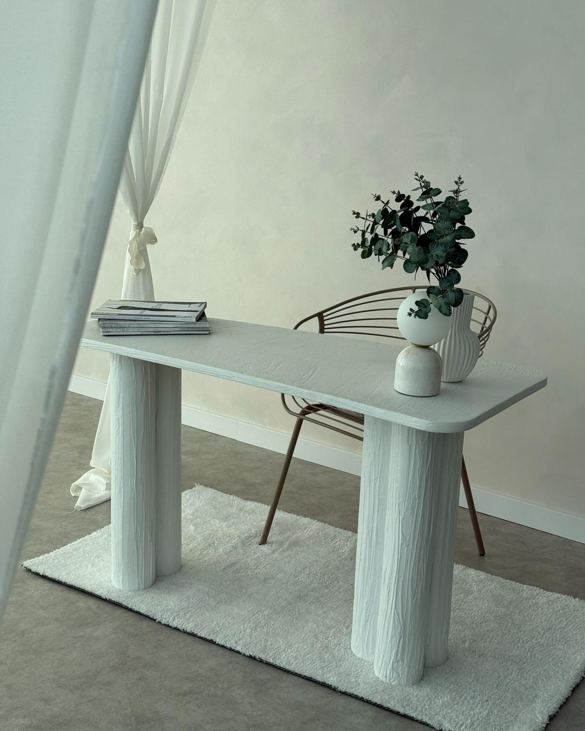 SHAGGY-TEPPICH Demre 150/80 cm - Weiß, Kunststoff (80/150cm) - Beliani