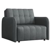 SCHLAFSOFA Viva Grand I - Dunkelgrau/Schwarz, Holz/Kunststoff (98/85/95cm) - MIRJAN24