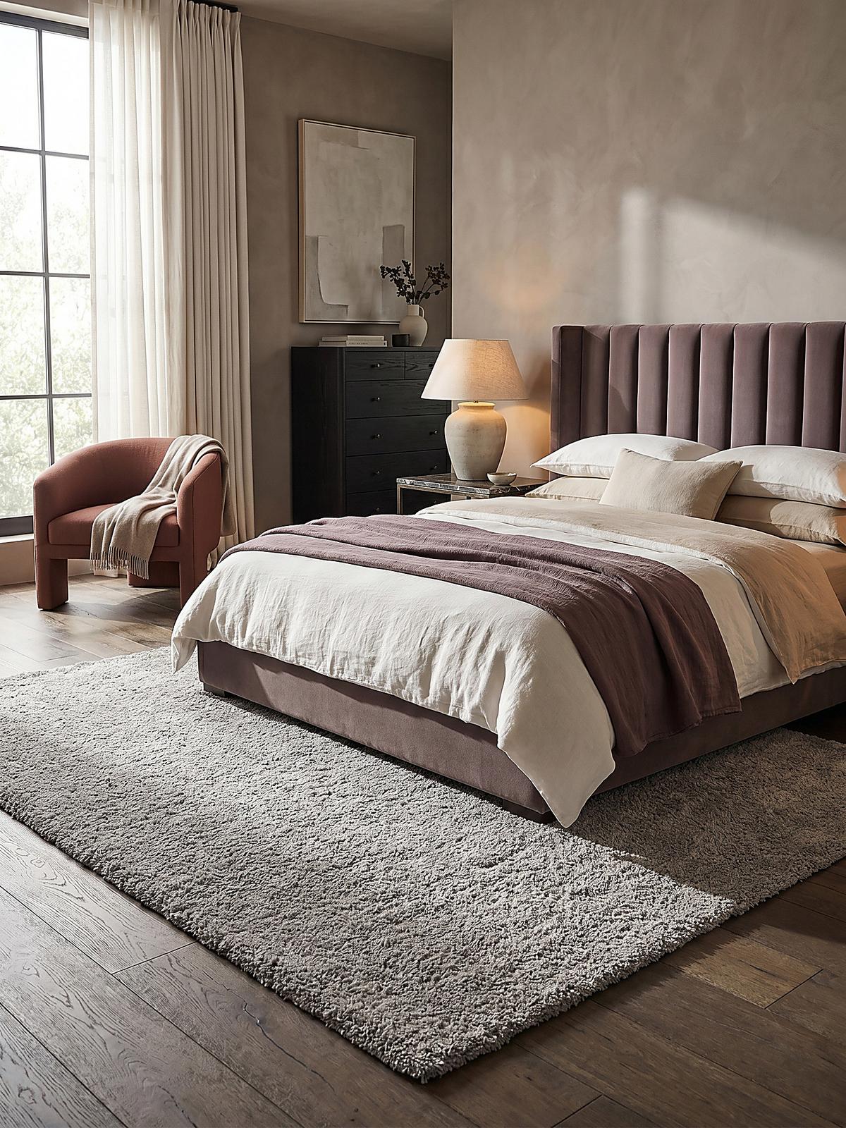 TEPPICH LYNE, einfarbig, Grau, 120 x 170 cm - Grau, Textil (170/120cm) - KADIMA DESIGN