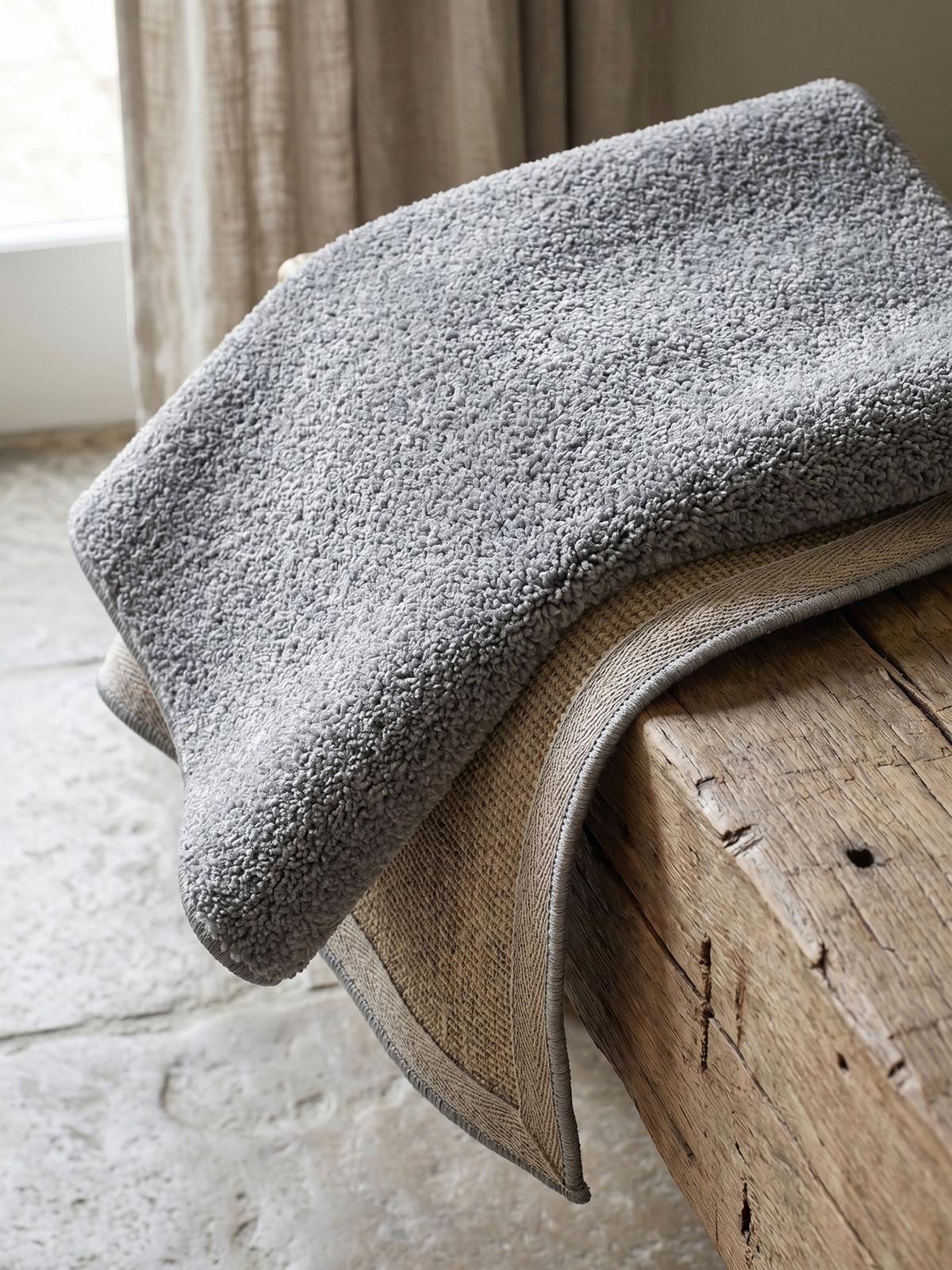 TEPPICH Kurzflor MAIN in Grau, einfarbig, Ø 120 cm - Grau, Textil (120/120cm) - KADIMA DESIGN