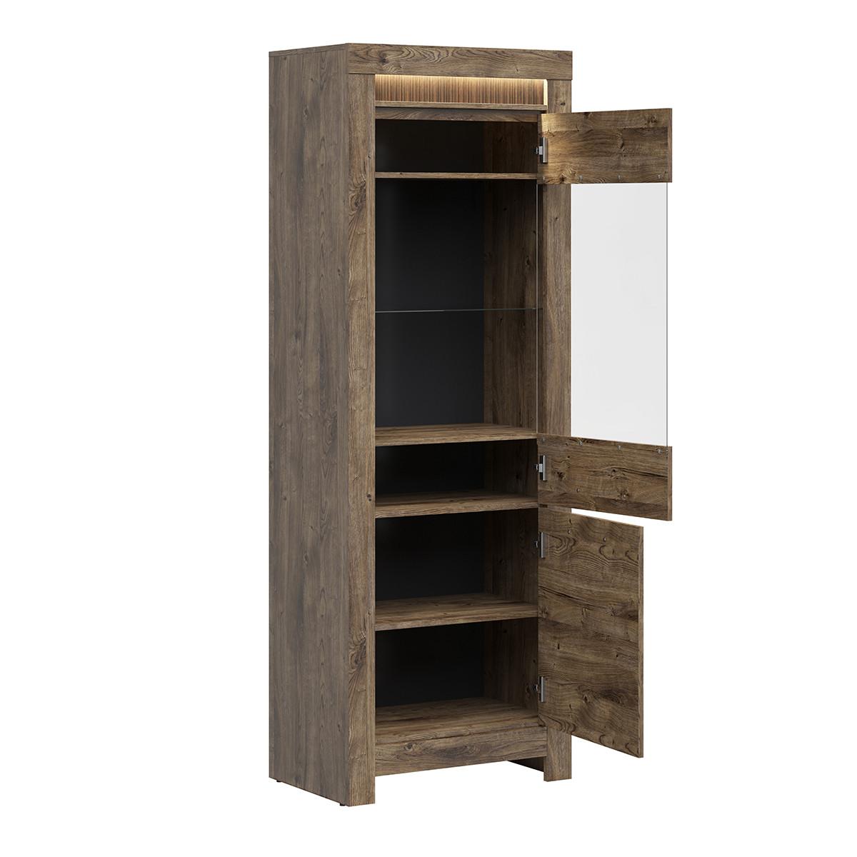 VITRINE Amaury Holz - Braun, Holzwerkstoff (70/200/45cm) - Petits-meubles