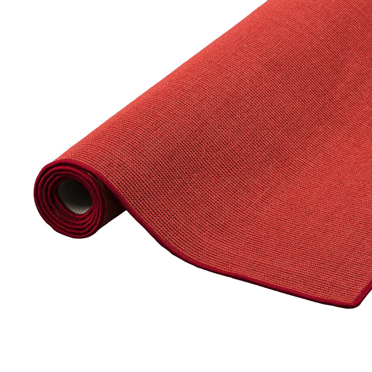 SISAL NATUR TEPPICH KLASSISCH - Rot, Textil (80/160cm) - Snapstyle
