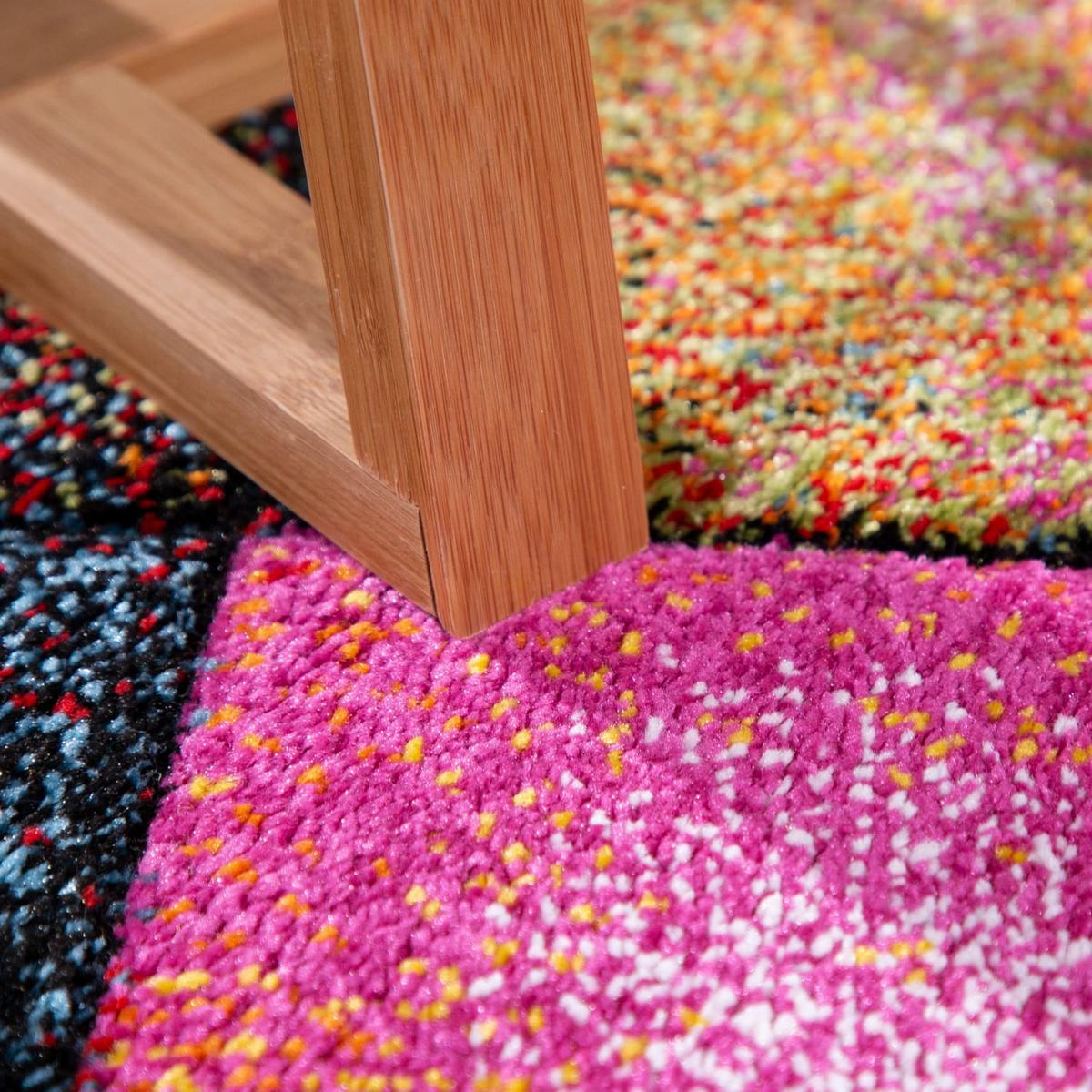 KURZFLORTEPPICH, kariert, aus Polypropylen, Florhöhe 12 mm, Mehrfarbig, 160 x 230 cm - Multicolor, Textil (230/160cm) - KADIMA DESIGN